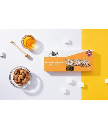 Alises Turr n de Alicante - Almonds and Honey - Supreme Quality - 100% Natural - Gluten Free Lactose Free - Nougat 200g (Hard) - Buy Online on SooperMarket.com