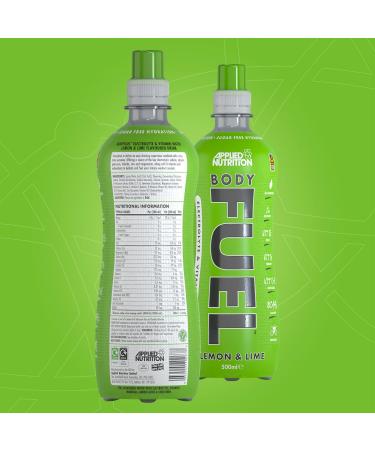 Applied Nutrition BodyFuel Electrolyte Water with BCAAs and Vitamins - Lemon & Lime Flavor (12 x 500ml) - Buy Online on SooperMarket.com