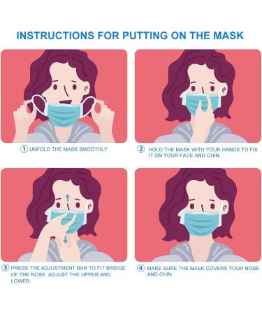 Brightt ASTM Level 3 Face Masks - 4 Ply Disposable Made in USA 50 Packs Elastic Ear Loops for Adults - International Shipping Available - Buy Online on SooperMarket.com