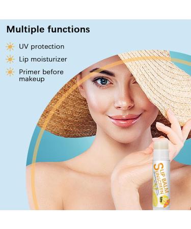 SPF Lip Balm | Hydrating Bum Sun Lip Balm SPF30 - Lip Sunscreen Travel Size Sunscreen for LipsProtects Soothes Moisturizes Lip Care #1 Banana Flavor - Buy Online on SooperMarket.com
