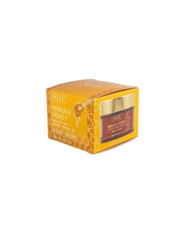Om She Aromatherapy Manuka Honey Night Cream - Hydrating Skincare for Radiant Skin | International Shipping Available - Buy Online on SooperMarket.com