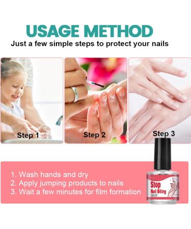Teksome Nail Biting Polish For Kids | 10ML Anti Bite Nail Polish | Stop Nail Biting Finger Nail Biting Polish Stop Biting Nails Kids Dual-Effect For Kids And Adults - Buy Online on SooperMarket.com