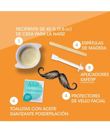 Nads Nose Wax Kit for Men & Women - 45g Nose Wax Set for Smooth Hair Removal - Buy Online on SooperMarket.com