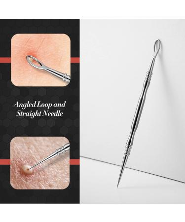 BEZOX Blackhead Remover Tools Pore Extractor Kit Set of 3 Stainless Pimple Popper Facial Tools with Metal Storage Case 3 pcs 1.0 - Buy Online on SooperMarket.com
