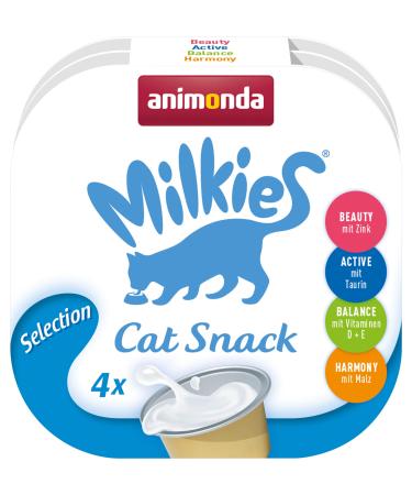 animonda milkies cat milk portioned cat milk Variety 15 x 4 Cups Selection 1 piece (60 pack)