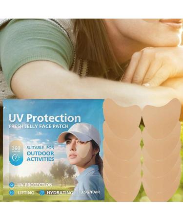 Sun Patch for Face Golf 5pair Facial Sunscreen Patch Clear UV Facial Golf Patches UV Protection Face Outdoor Protection Sun Patch for Sun Protection - Buy Online on SooperMarket.com