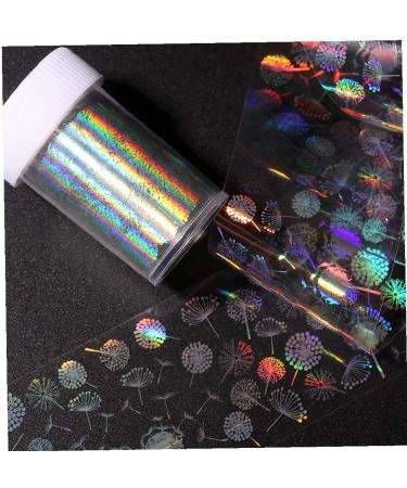 Nail Foils Transfer Starry Sky Holographic Nail Art Stickers Nail Tips for Nail Decoration Manicure 4 * 100cm Random Style - Buy Online on SooperMarket.com