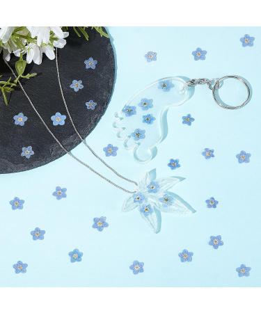 100 Pcs Natural Forget-Me-Not Dried Flowers for DIY Jewelry, Candle, Card Making - Real Pressed Flowers for Resin Ornaments & Nail Art Decorations - Buy Online on SooperMarket.com