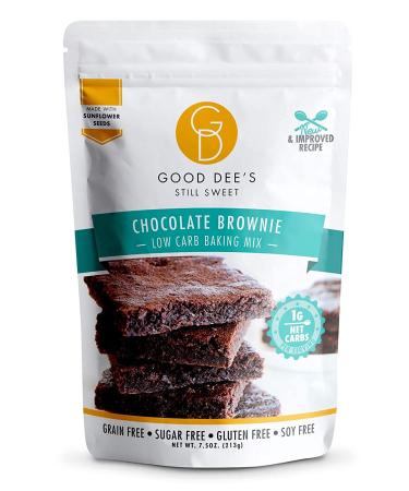 Good Dee's Low Carb Chocolate Brownie Baking Mix - 7.5 oz | Keto-Friendly Dessert - Buy Online on SooperMarket.com
