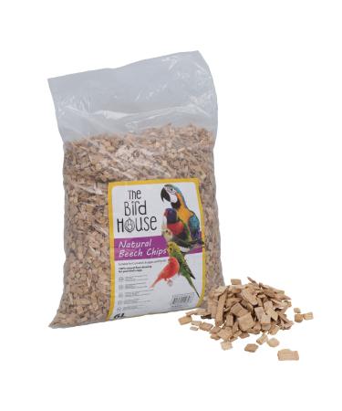 AB Tools 6 Litre Natural Coarse Beech Chips Bird Parrot Cage Bedding Covering