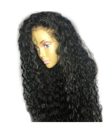 Hair Curly Lace Front Human Hair Wigs With Pre Plucked Brazilian Remy Hair Lace Front Wigs For Women Natural Black