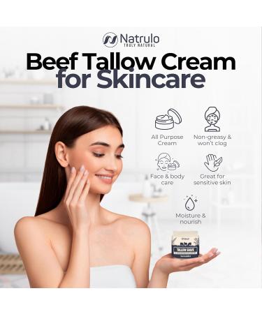 All Natural Beef Tallow Salve - Moisturizing Balm for Eczema & Dry Skin - Grass Fed Tallow & Honey - Made in USA - Buy Online on SooperMarket.com