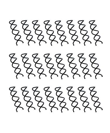 Aoyoho 50 Pack hair spin pin Spiral Bobby Hair Pins Spin Pins Non-Scratch Round Tips Twist Screw Hair Pins