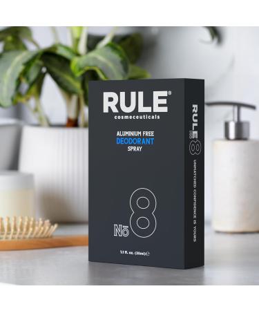 Buy RULE Body Spray Deodorant for Men - Aluminum Free Natural Ingredients Long Lasting Odor Neutralizer Vegan & Cruelty-Free - 1.1 oz - Buy Online on SooperMarket.com