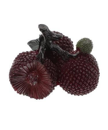 Zerodeko Tea Pet Kids Toys Lifelike Persimmon Ornament Avocado Statue Exquisite Desktop Decor Discoloring Fruit Statue Lychee Fruit Decorative Desktop Decor Ornaments Resin Personality As Shown 7X6X6cm