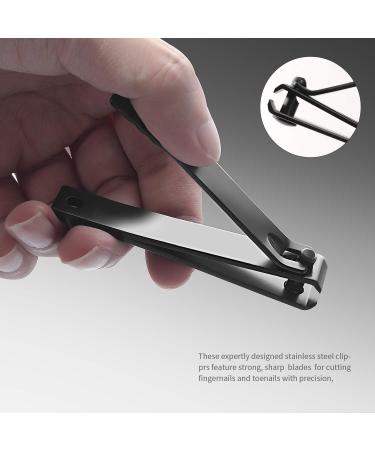 Stainless Steel Nail Clippers & File Set in Metal Box - Sharp Nail Cutter for Men and Women - Great Gift Idea - 4 Piece Kit - Buy Online on SooperMarket.com