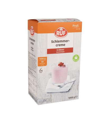 Call gourmet cream strawberry quick preparation in just 3 minutes fruity loose dessert cream practical large packing for the kitchen 1x1000g