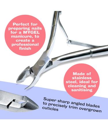 Professional Stainless Steel Cuticle Pusher & Nippers Duo - Nail Cleaner for Manicure & Pedicure - Buy Online on SooperMarket.com