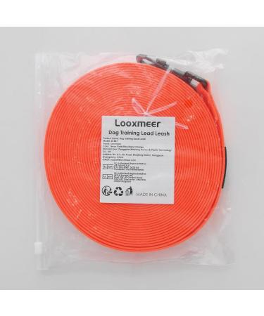 Looxmeer Rubberized Tow Lines for Dogs - 3m to 30m Leashes in Neon Orange | Ideal for Small & Medium Dogs | Durable Practice Lines - Buy Online on SooperMarket.com