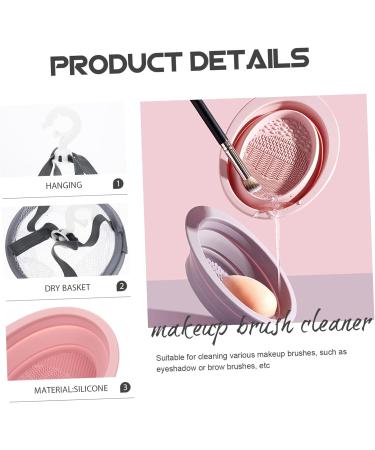 WOFASHPURET 1 Set Makeup Brush Cleaning Silicone Brush Cleaner Portable Hanging Rack for Clothes Makeuo Laundry Racks for Drying Clothes Foldable Makeup Puff Beauty Egg Fabric Makeup Egg - Buy Online on SooperMarket.com
