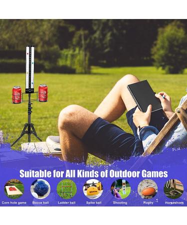 Hestiasko Cornhole Scoreboard 2 Sets - Metal Magnetic Score Keeper with Drink Holder - Easy Assembly - Perfect Outdoor Patio Game Accessory - Buy Online on SooperMarket.com