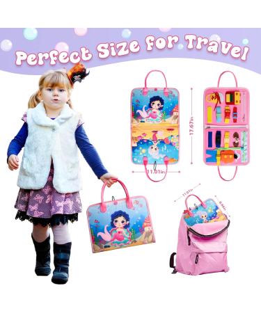 Achiyway Busy Board 4-Layers | Mermaid Montessori Toy for Ages 1-5 | Motor Skills & Self-Dressing Learning | Engaging Activity Board for Children - Buy Online on SooperMarket.com