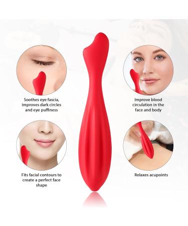 Buy Silicone Facial Roller - Rose Red Face Massage Tool for Women's Skin Care | International Shipping Available - Buy Online on SooperMarket.com