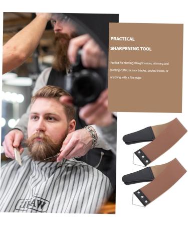 Beavorty 6-Part Double-Sided Belt Tool for Household & Salon - Razor Sharpening Leather Leash 46.5x6cm Assorted Colors (3 Pieces) - Buy Online on SooperMarket.com