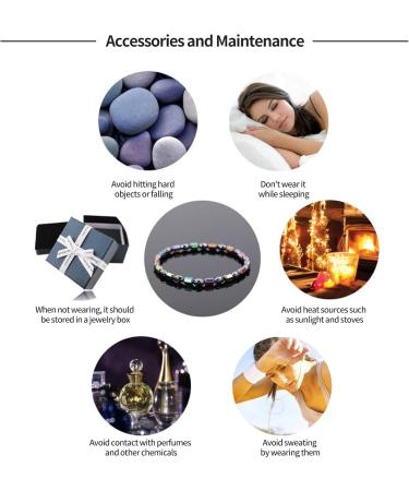 Adjustable Bracelet Beads Magnetic Hematite Bracelet Health Care Bangle for Men Women - Buy Online on SooperMarket.com