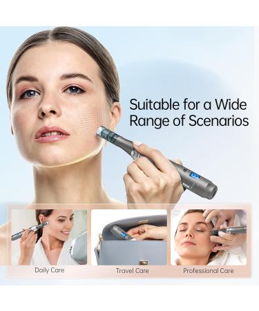 Dr.pen M8 Microneedling Pen Wireless Professional Micro Needling Pen Skin Care Tool Kit for Face and Body Auto Microneedling Device Set for Face 6 Speeds with 10 Nano Round Cartridges (UK Plug) - Buy Online on SooperMarket.com