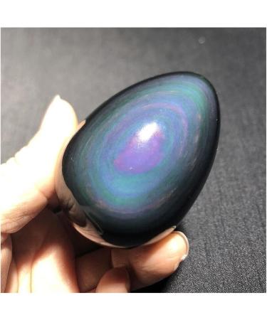 Crystal 4-5cm 1pcs Natural Rainbow Obsidian cat Eye Stones Shape Quartz Crystal Ornament Stone Collection - Buy Online on SooperMarket.com