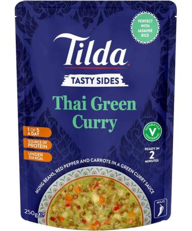 Tilda Tasty Sides Thai Green Curry Pulses and Vegetables 250g - Buy Online on SooperMarket.com