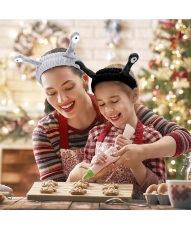 Heyu-Lotus 2 PCS Snail Face Wash Headband for Women Girls | Spa Hair Bands | Makeup Head Band | Coral Fleece | Skincare Headband | Elastic Headband | Hair Accessories (Grey+Black) - Buy Online on SooperMarket.com