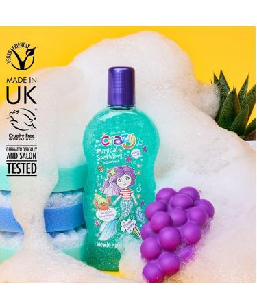 Kids Stuff Crazy Soap Magical Sparkling Bubble Bath - Dermatologically Tested, Vegan, Cruelty Free | 300ml - Buy Online on SooperMarket.com
