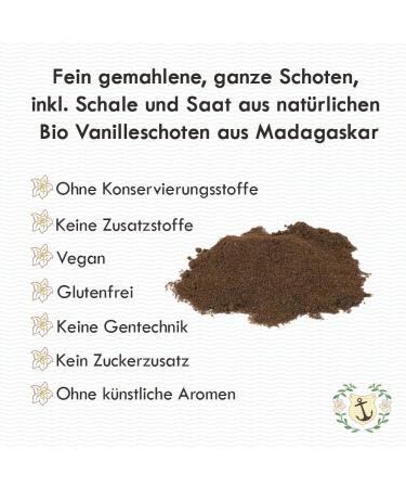 Buy 40g Organic Madagascar Vanilla Powder | Ground Bourbon Vanilla Pods | Pure Aroma for Baking & Cooking | Top-Quality Vanilla - Buy Online on SooperMarket.com