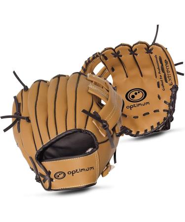 Optimum Extreme Left-Handed Baseball Glove & Ball - Deep Bag Padded Palm Wrist Protection for Ultimate Comfort - Buy Online on SooperMarket.com