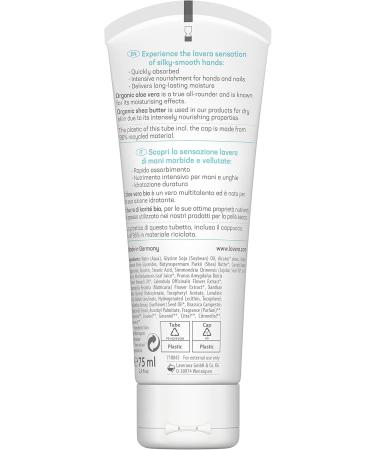 Lavera Basis Sensitive Hand Cream - Organic Aloe Vera & Shea Butter - Vegan Natural Cosmetics - 75ml - Buy Online on SooperMarket.com