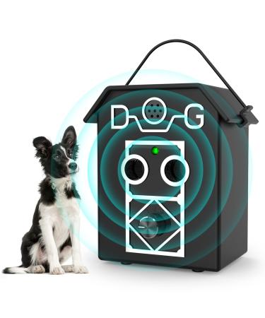 Antibell for dogs 3 frequency levels ultrasound anti barking device dog antibell device 50ft anti-bell devices dog training aid safe collar dog small large inside outdoor area dog barks gray#0301tyf