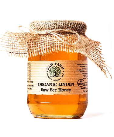 900 g Organic Raw Linden Blossom Bee Honey - Raw Farm