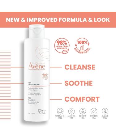 Eau Thermale Avene Gentle Milk Cleanser - New Formula | Gentle Cleansing for All Skin Types - Shop Internationally - Buy Online on SooperMarket.com