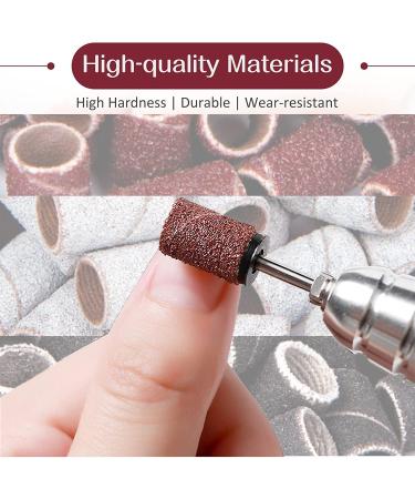 Litensh 210PCS Nail Sanding Bands for Nail Drill Manicure Set with Box Pedicure Nail Files Heads - 80/120/180 Grit Sanding Tape + 3/32 inch Nail Drill Bit - Complete 210PCS Set - Buy Online on SooperMarket.com