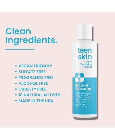 Natural Outcome Skin Care Acne Clarifying Face Toner for Teens - Salicylic Acid Astringent - Clear Acne & Purify Pores - 6.7 oz - Buy Online on SooperMarket.com
