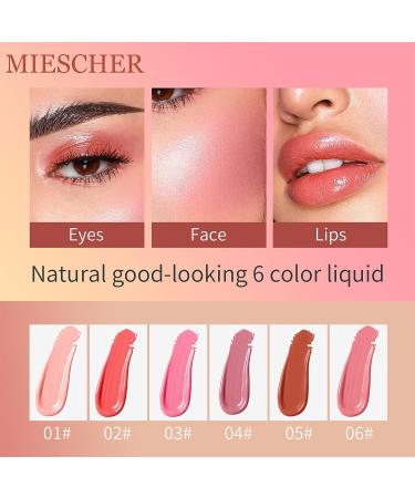MIESCHER Liquid Blush Beauty Wand - Creamy Cheek & Lip Stain Stick for Dewy & Natural Glow - Buy Online on SooperMarket.com