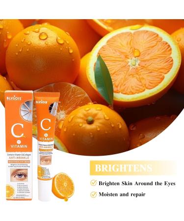 Vitamin C Eye Cream For Dark Circles Vitamin C Eye Cream Anti Aging Vitamin C Brightening Eye Cream For Brighten Skin Around the Eyes Eye Cream Targets Fatigue Dullness And Crow'S Feet - Buy Online on SooperMarket.com