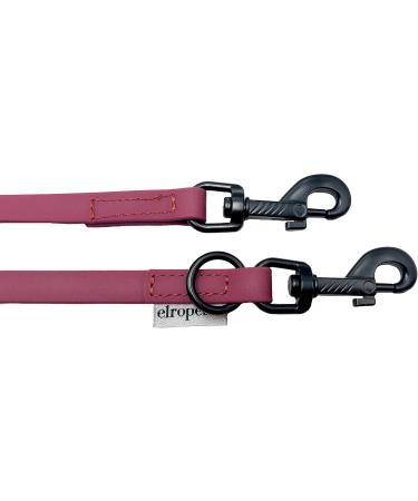Biothane Dog Leash Black Hook Adjustable - Small & Large Dogs - 2m 2.40m 2.80m 3.50m 5m - Bordeaux 13mm | International Shipping - Buy Online on SooperMarket.com