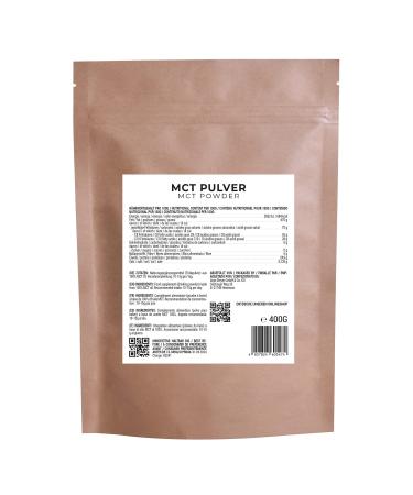 MCT Powder 400g - Premium Quality Coconut-Based Keto Supplement | GreatVita - Buy Online on SooperMarket.com