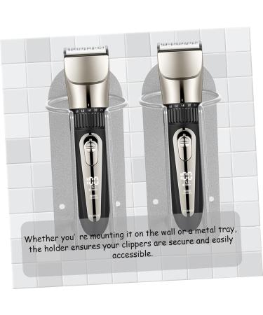 NOLITOY Stainless Steel Clipper Stand | Barber Clipper Holder & Tray | Desktop Organizer for Electric Clippers & Tools - Buy Online on SooperMarket.com