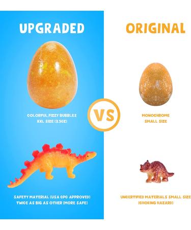 Dino Egg Bath Bombs for Kids - 16 Pack with Toys Inside Surprise | Vegan Essential Oil Spa Fizzies for Boys, Girls, Women | Skin Moisturizing Bubble Bath Bombs - Buy Online on SooperMarket.com