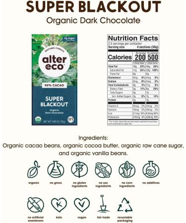 Superblackout 90% Chocolate Bar12 Pack - Buy Online on SooperMarket.com