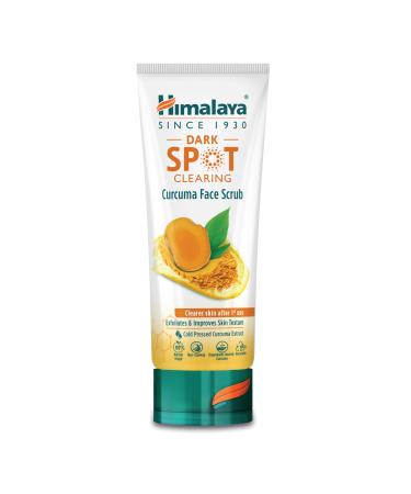 Himalaya Dark Spot Clearing Curcuma Face Scrub Exfoliates and Improves Skin Texture 75ml